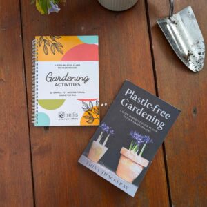 2 Book Set A Step-by-step guide to year round gardening activities and Plastic Free Gardening