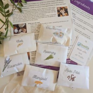 Natural Herbal Bath Bag Kit for Relaxation and Wellbeing